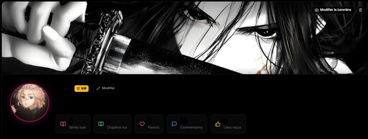 Bannière de profil personnalisée